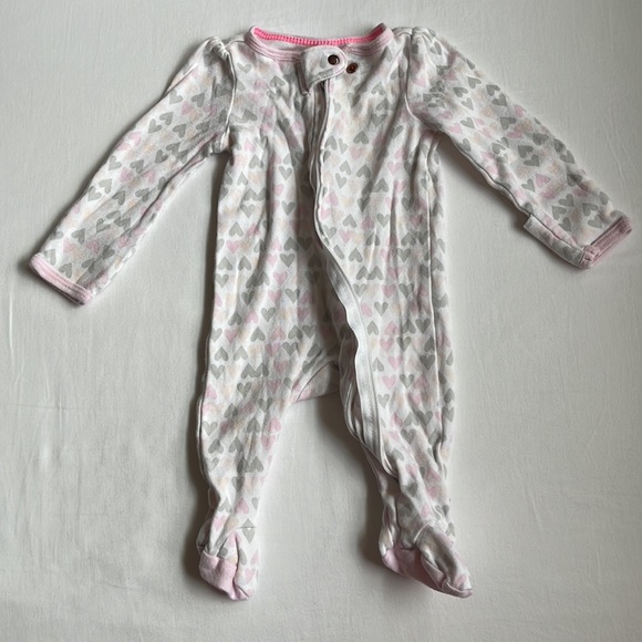 Bundle of 3 Cloud Island/ Carter’s Cotton Sleepers Size Newborn - Picture 2 of 14